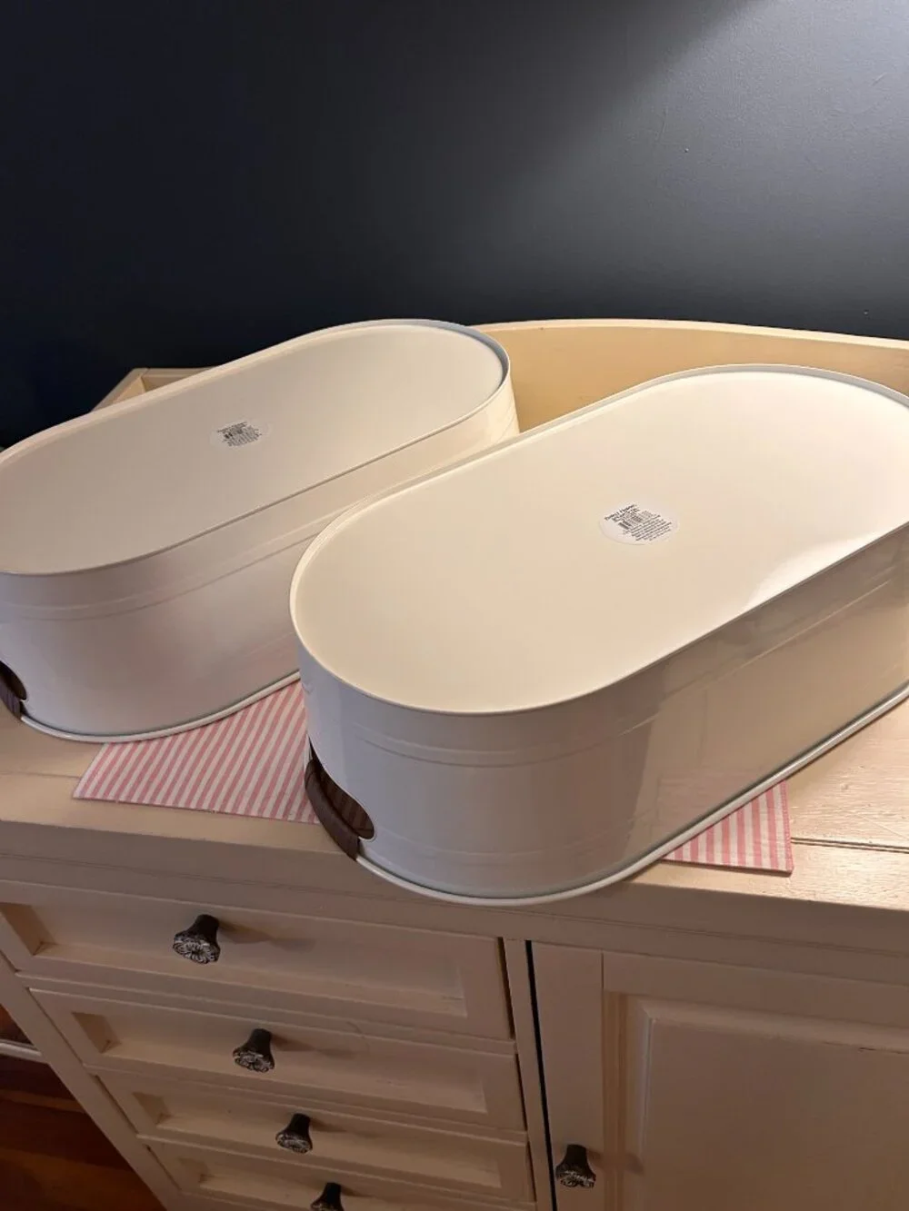 2 Pack of Better Homes & Garden White Storage Tubs